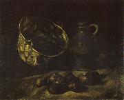 Vincent Van Gogh Still life with Copper Kettle,Jar and Potatoes (nn040 France oil painting reproduction